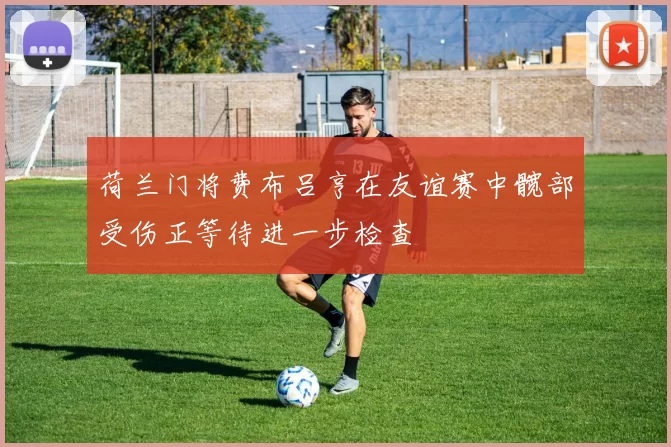 荷兰门将费布吕亨在友谊赛中髋部受伤正等待进一步检查